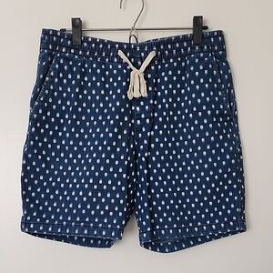 Old Navy Men's Blue Denim Polka Dot Shorts | Medium